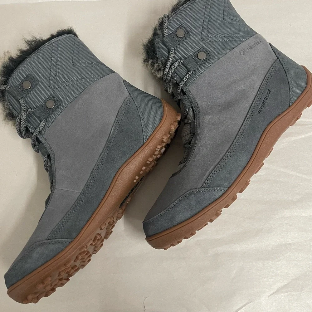 Columbia Women's gray and Brown Winter Boots size 10.5. New no lid box . R14